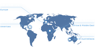 Breakdown of Safran employees by continent: Africa & Middle East 6,651 (7%) - Americas 24,239 (27%) - Asia & Australasia 4,845 (5%) - Europe 56,249 (61%)